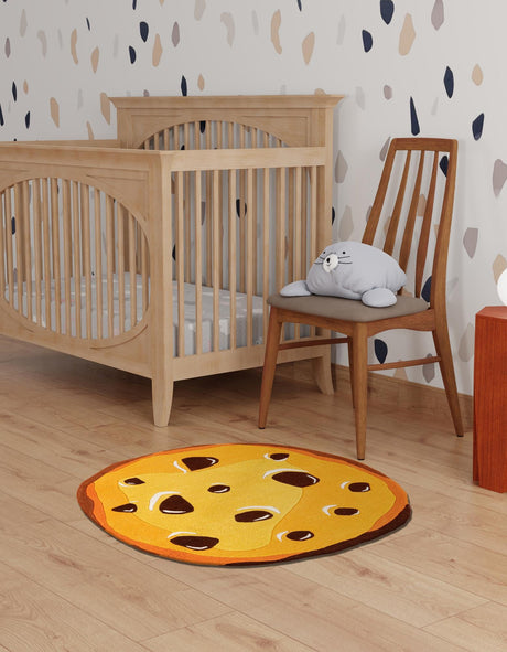 Light Brown 2' x 2' Playtime Kids Wool Freeform Area Rug for Baby Nursery, Toddler Playroom,  Bedrooms Hand Tufted High Quality Dense  Wool Pile Natural Carpet for Sale at Rug Engine