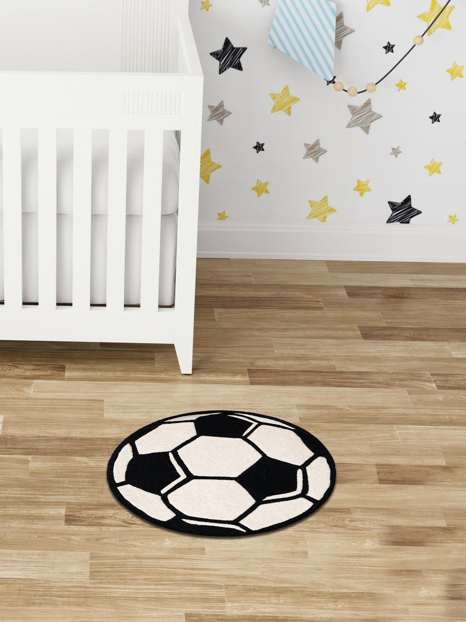Black and White 2' x 2' Playtime Kids Wool Freeform Area Rug for Baby Nursery, Toddler Playroom,  Bedrooms Hand Tufted High Quality Dense  Wool Pile Natural Carpet for Sale at Rug Engine