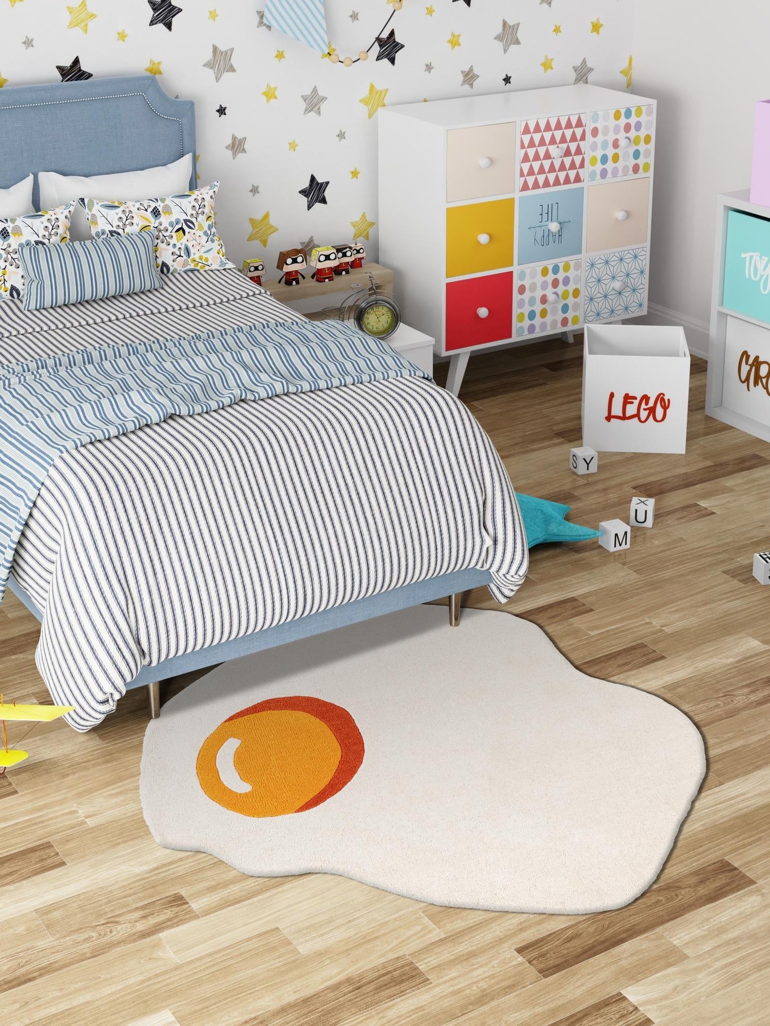 White 2' x 2' Playtime Kids Wool Freeform Area Rug for Baby Nursery, Toddler Playroom,  Bedrooms Hand Tufted High Quality Dense  Wool Pile Natural Carpet for Sale at Rug Engine