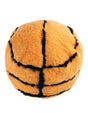 Hand Made 100% Lambskin Orange 0' 8 x 0' 8 Basketball Accent Luxury Throw Pillow Sports Ball for Unique Modern Interior Design for Sale at Rug Engine