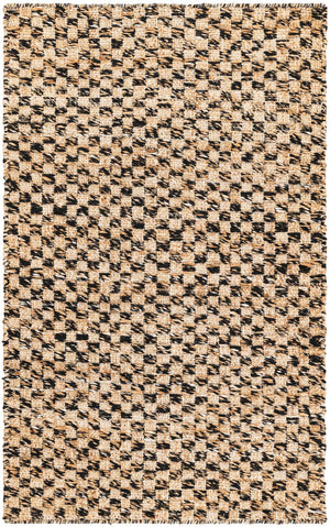 Black and Natural 3' 3 x 5' 3 Checkered Jute Wool Rectangle Area Rug 60% Jute & 40% Wool Geometric All Natural Eco-Friendly Sustainable Carpet for Contemporary Design Decorating for Sale at Rug Engine