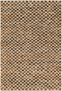 Black and Natural 4' 1 x 6' 1 Checkered Jute Wool Rectangle Area Rug 60% Jute & 40% Wool Geometric All Natural Eco-Friendly Sustainable Carpet for Contemporary Design Decorating for Sale at Rug Engine