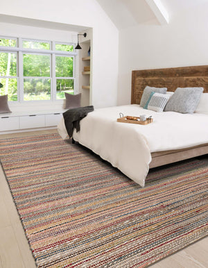 Multicolor 5' 1 x 8' Chunky Jute Rectangle Area Rug 100% All Natural Jute Sustainable Eco-Friendly Carpet Mat for Natural Interior Design Homes for Sale at Rug Engine