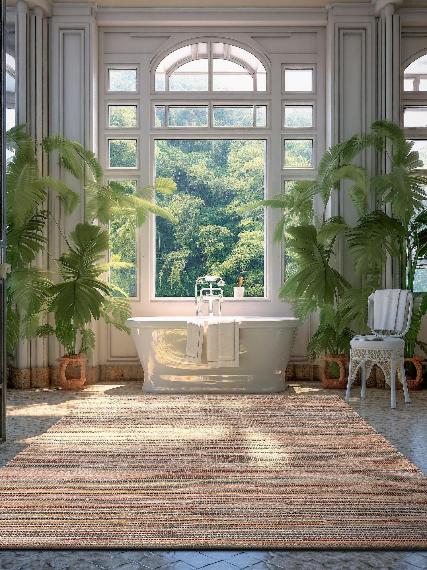 Multicolor 9' x 12' Chunky Jute Rectangle Area Rug 100% All Natural Jute Sustainable Eco-Friendly Carpet Mat for Natural Interior Design Homes for Sale at Rug Engine