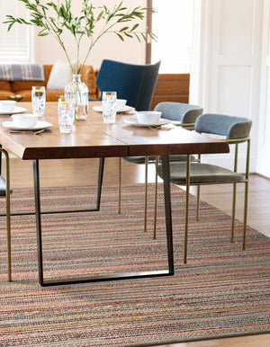 Multicolor 9' x 12' Chunky Jute Rectangle Area Rug 100% All Natural Jute Sustainable Eco-Friendly Carpet Mat for Natural Interior Design Homes for Sale at Rug Engine