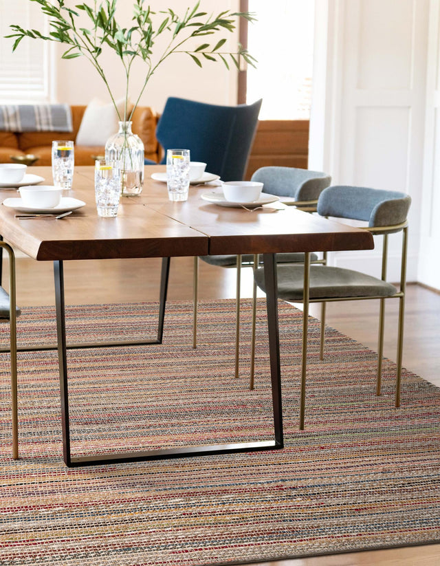 Multicolor 9' x 12' Chunky Jute Rectangle Area Rug 100% All Natural Jute Sustainable Eco-Friendly Carpet Mat for Natural Interior Design Homes for Sale at Rug Engine