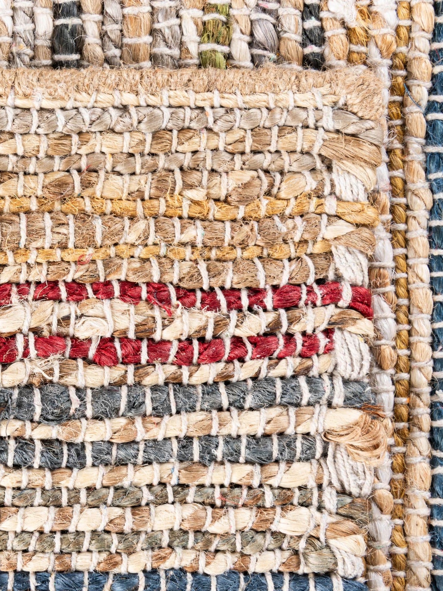 Multicolor 7' 10 x 10' Chunky Jute Rectangle Area Rug 100% All Natural Jute Sustainable Eco-Friendly Carpet Mat for Natural Interior Design Homes for Sale at Rug Engine