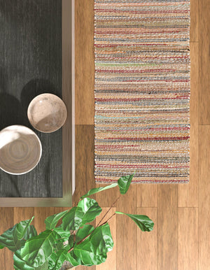 Multicolor 2' x 6' 1 Chunky Jute Runner Area Rug 100% All Natural Jute Sustainable Eco-Friendly Carpet Mat for Natural Interior Design Homes for Sale at Rug Engine