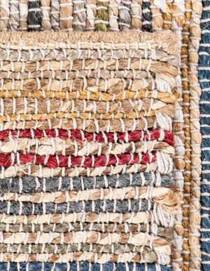 Multicolor 7' 10 x 7' 10 Chunky Jute Square Area Rug 100% All Natural Jute Sustainable Eco-Friendly Carpet Mat for Natural Interior Design Homes for Sale at Rug Engine