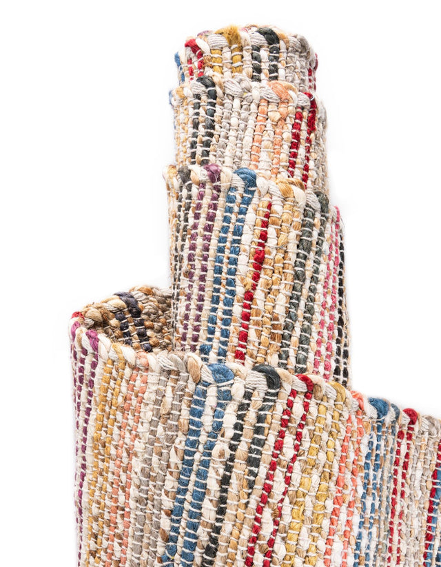 Multicolor 7' 10 x 7' 10 Chunky Jute Square Area Rug 100% All Natural Jute Sustainable Eco-Friendly Carpet Mat for Natural Interior Design Homes for Sale at Rug Engine