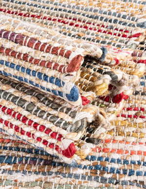 Multicolor 7' 10 x 7' 10 Chunky Jute Square Area Rug 100% All Natural Jute Sustainable Eco-Friendly Carpet Mat for Natural Interior Design Homes for Sale at Rug Engine