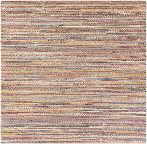 Multicolor 7' 10 x 7' 10 Chunky Jute Square Area Rug 100% All Natural Jute Sustainable Eco-Friendly Carpet Mat for Natural Interior Design Homes for Sale at Rug Engine