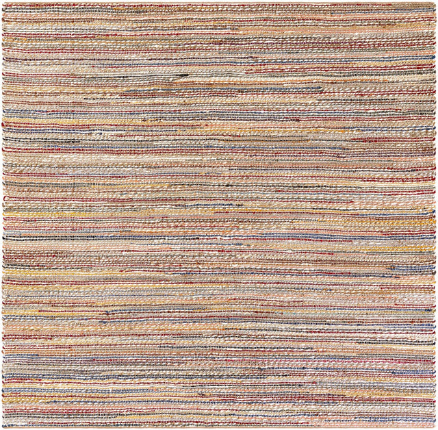 Multicolor 7' 10 x 7' 10 Chunky Jute Square Area Rug 100% All Natural Jute Sustainable Eco-Friendly Carpet Mat for Natural Interior Design Homes for Sale at Rug Engine