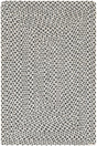 Gray 2' x 3' 1 Tweed Braided Jute Rectangle Rug