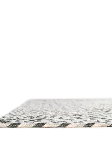 Gray 2' x 3' 1 Tweed Braided Jute Rectangle Area Rug 100% All Natural Jute Hand Braided in India Carpet for Unique Luxury Home Interiors for Sale at Rug Engine