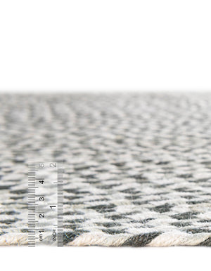 Gray 3' x 10' Tweed Braided Jute Runner Rug