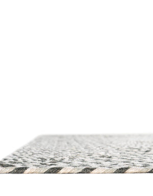Gray 3' x 10' Tweed Braided Jute Runner Rug