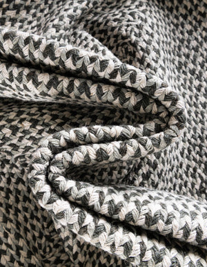 Gray 3' x 10' Tweed Braided Jute Runner Rug