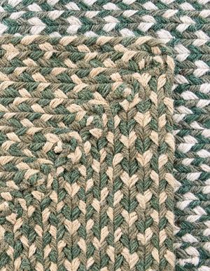 Green 3' 1 x 5' 1 Tweed Braided Jute Rectangle Area Rug 100% All Natural Jute Hand Braided in India Carpet for Unique Luxury Home Interiors for Sale at Rug Engine