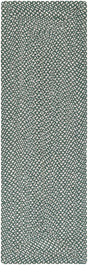 Green 2' x 6' 1 Tweed Braided Jute Runner Rug