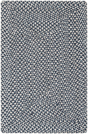 Navy Blue 2' x 3' 1 Tweed Braided Jute Rectangle Area Rug 100% All Natural Jute Hand Braided in India Carpet for Unique Luxury Home Interiors for Sale at Rug Engine