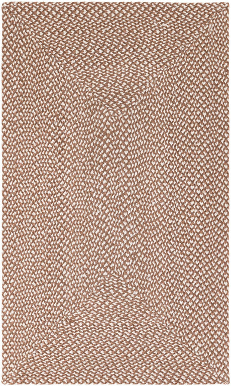 Light Brown 3' 1 x 5' 1 Tweed Braided Jute Rectangle Rug