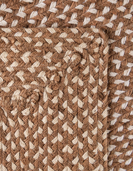 Light Brown 3' 1 x 5' 1 Tweed Braided Jute Rectangle Area Rug 100% All Natural Jute Hand Braided in India Carpet for Unique Luxury Home Interiors for Sale at Rug Engine