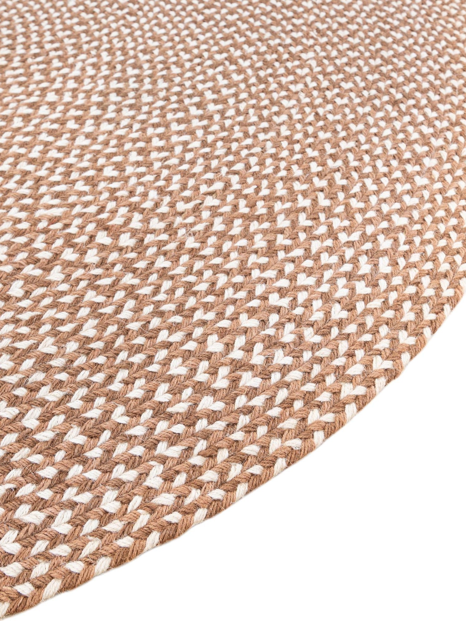 Light Brown 10' x 10' Tweed Braided Jute Round Area Rug 100% All Natural Jute Hand Braided in India Carpet for Unique Luxury Home Interiors for Sale at Rug Engine