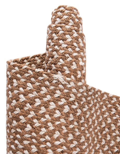 Light Brown 2' 7 x 10' Tweed Braided Jute Runner Area Rug 100% All Natural Jute Hand Braided in India Carpet for Unique Luxury Home Interiors for Sale at Rug Engine