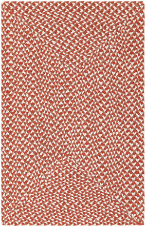 Rust Red 2' x 3' 1 Tweed Braided Jute Rectangle Area Rug 100% All Natural Jute Hand Braided in India Carpet for Unique Luxury Home Interiors for Sale at Rug Engine