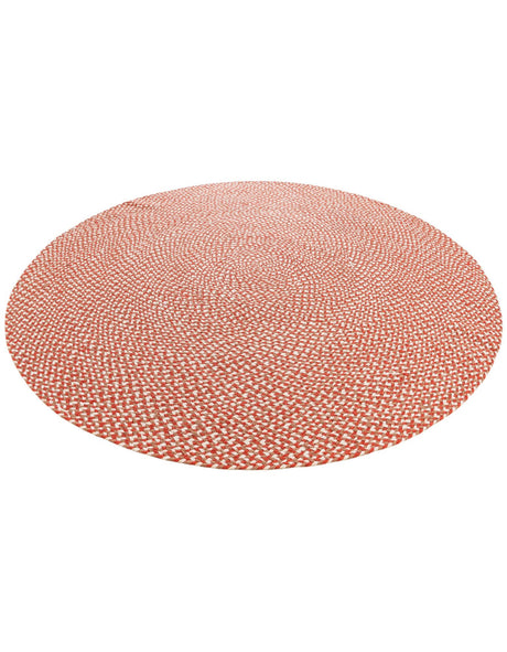 Rust Red 5' 1 x 5' 1 Tweed Braided Jute Round Area Rug 100% All Natural Jute Hand Braided in India Carpet for Unique Luxury Home Interiors for Sale at Rug Engine