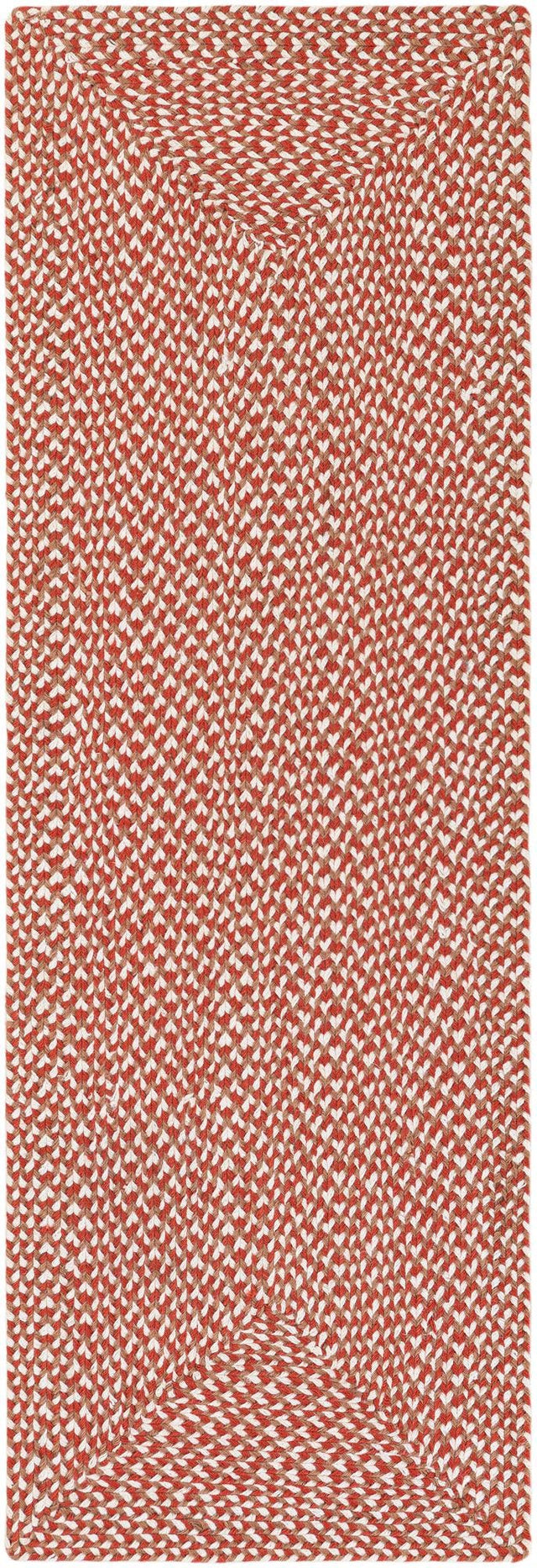Rust Red 2' x 6' 1 Tweed Braided Jute Runner Area Rug 100% All Natural Jute Hand Braided in India Carpet for Unique Luxury Home Interiors for Sale at Rug Engine