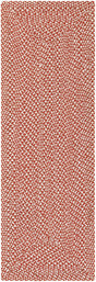 Rust Red 2' x 6' 1 Tweed Braided Jute Runner Area Rug 100% All Natural Jute Hand Braided in India Carpet for Unique Luxury Home Interiors for Sale at Rug Engine