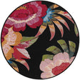 Multicolor 3' 1 x 3' 1 Outdoor Botanical Round Rug