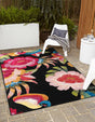 Multicolor 5' 1 x 7' 1 Outdoor Botanical Rectangle Rug
