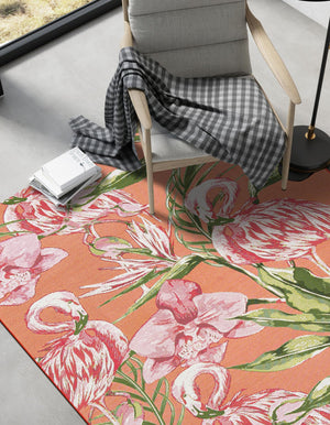 Coral 5' 1 x 7' 1 Outdoor Botanical Rectangle Rug