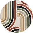 Multicolor 5' 1 x 5' 1 Outdoor Modern Round Rug