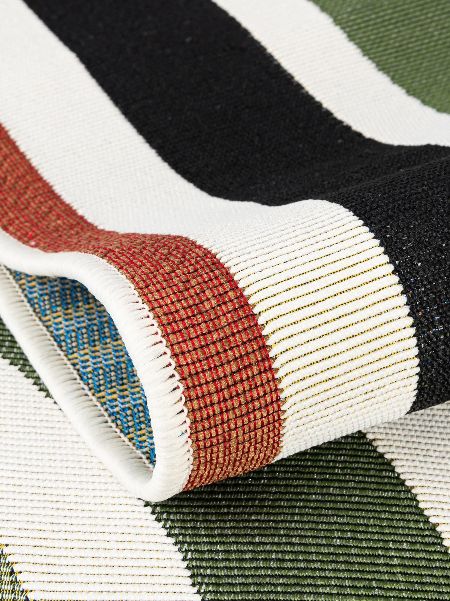 Multicolor 2' 7 x 10' Outdoor Modern Runner Area Rug Weather Resistant for Patio, Deck, Terrace, Balcony, Porch 100% Polypropylene Modern Outside Carpet for Sale at Rug Engine