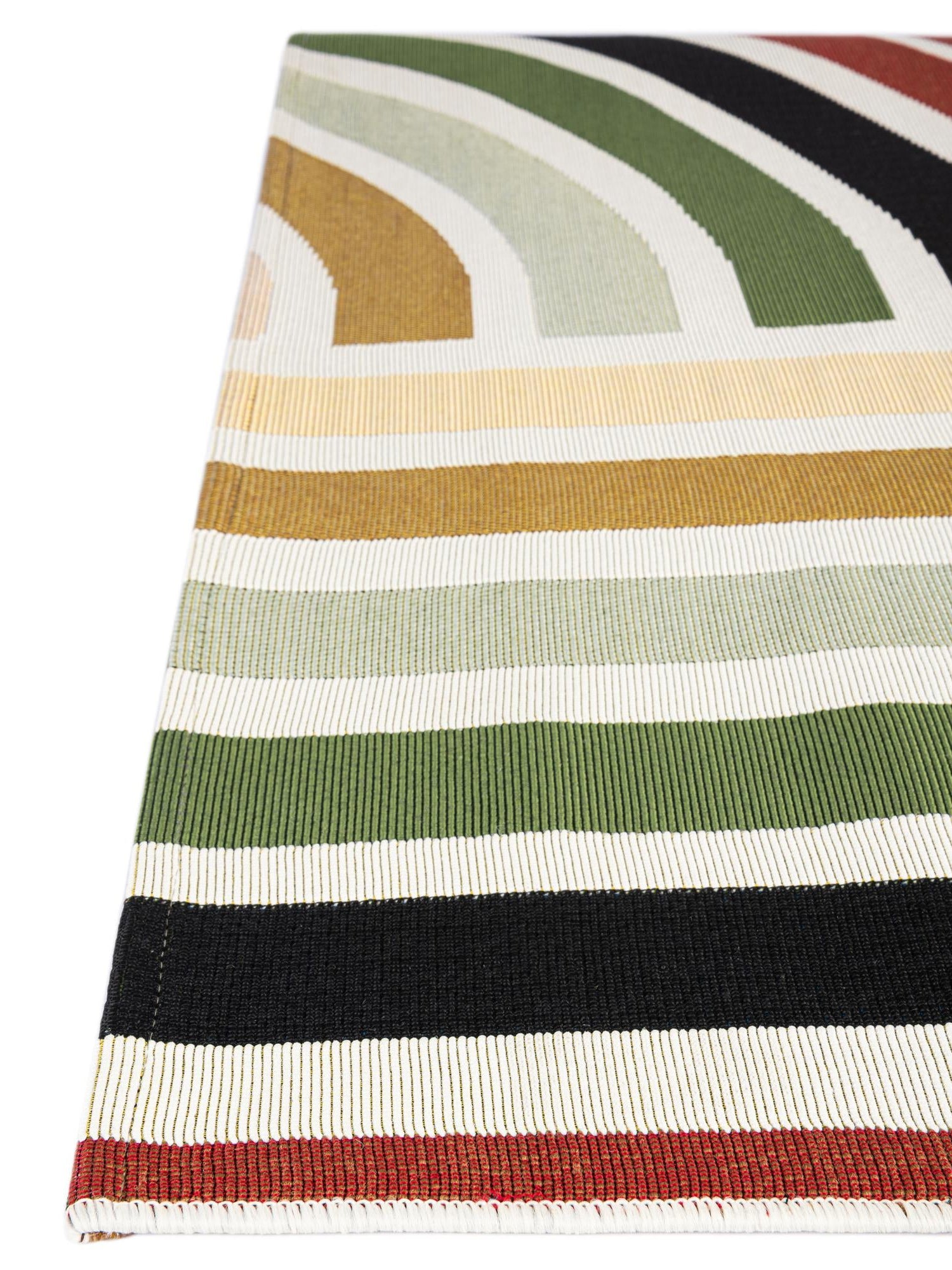 Multicolor 2' 7 x 12' Outdoor Modern Runner Area Rug Weather Resistant for Patio, Deck, Terrace, Balcony, Porch 100% Polypropylene Modern Outside Carpet for Sale at Rug Engine