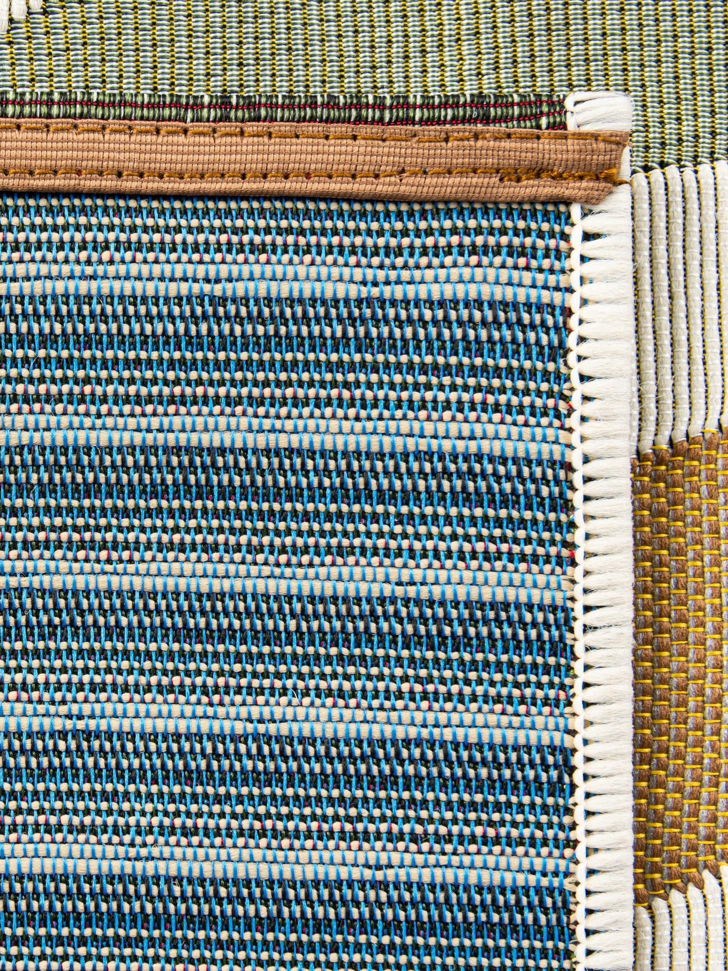 Multicolor 2' 7 x 10' Outdoor Modern Runner Area Rug Weather Resistant for Patio, Deck, Terrace, Balcony, Porch 100% Polypropylene Modern Outside Carpet for Sale at Rug Engine