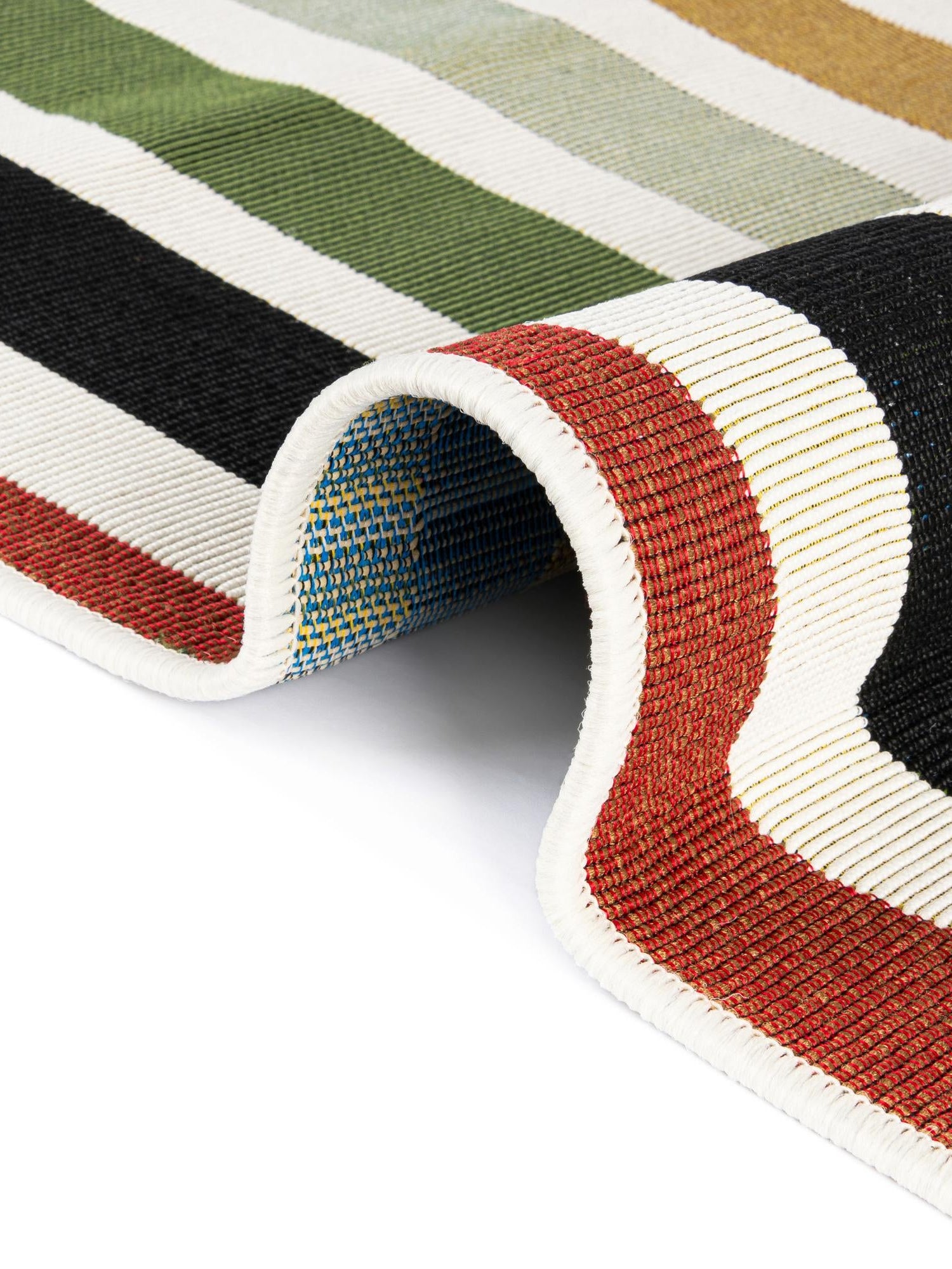 Multicolor 5' 1 x 5' 1 Outdoor Modern Round Area Rug Weather Resistant for Patio, Deck, Terrace, Balcony, Porch 100% Polypropylene Modern Outside Carpet for Sale at Rug Engine