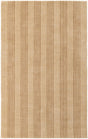 Beige 3' 3 x 5' 3 Jill Zarin Striped Wool Rectangle Area Rug 80% Wool & 20% Cotton Hand Made Luxury All Natural Carpet for Interior Design for Sale at Rug Engine
