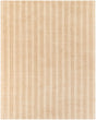 Beige 7' 10 x 10' Jill Zarin Striped Wool Rectangle Area Rug 80% Wool & 20% Cotton Hand Made Luxury All Natural Carpet for Interior Design for Sale at Rug Engine