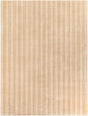 Beige 9' x 12' Jill Zarin Striped Wool Rectangle Area Rug 80% Wool & 20% Cotton Hand Made Luxury All Natural Carpet for Interior Design for Sale at Rug Engine
