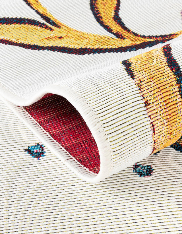 Multicolor 2' x 6' 1 Outdoor Traditional Runner Rug