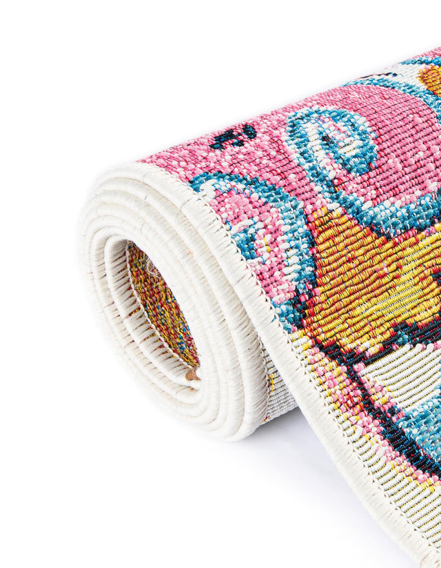 Multicolor 2' x 6' 1 Outdoor Traditional Runner Rug