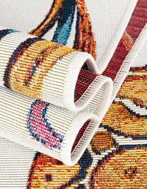 Multicolor 2' x 6' 1 Outdoor Traditional Runner Rug