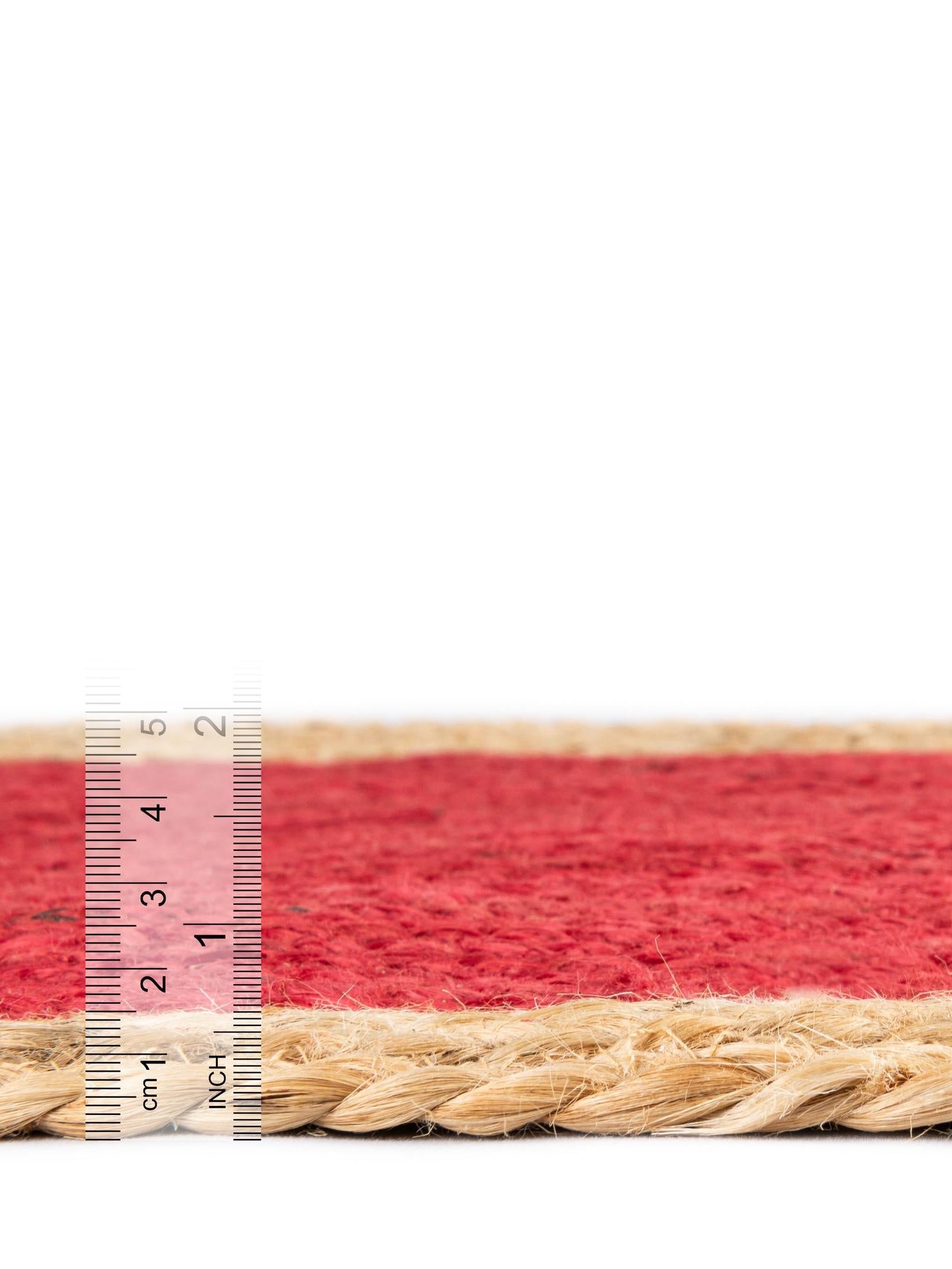 Red 2' 7 x 12' Braided Jute Runner Area Rug 100% Jute Hand Braided Natural Eco-Friendly Boho Style Carpet for Living Rooms Dining Office Space Dorms for Sale at Rug Engine