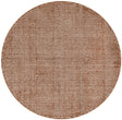 Cocoa Bean Brown 3' 1 x 3' 1 Jill Zarin English Manor Round Area Rug 100% Premium Natural Wool Handwoven Carpet for Living Rooms, Office Space, Bedrooms, Dorms for Sale at Rug Engine
