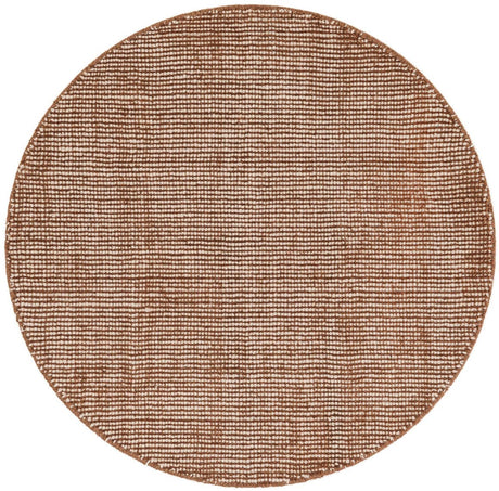 Cocoa Bean Brown 3' 1 x 3' 1 Jill Zarin English Manor Round Area Rug 100% Premium Natural Wool Handwoven Carpet for Living Rooms, Office Space, Bedrooms, Dorms for Sale at Rug Engine